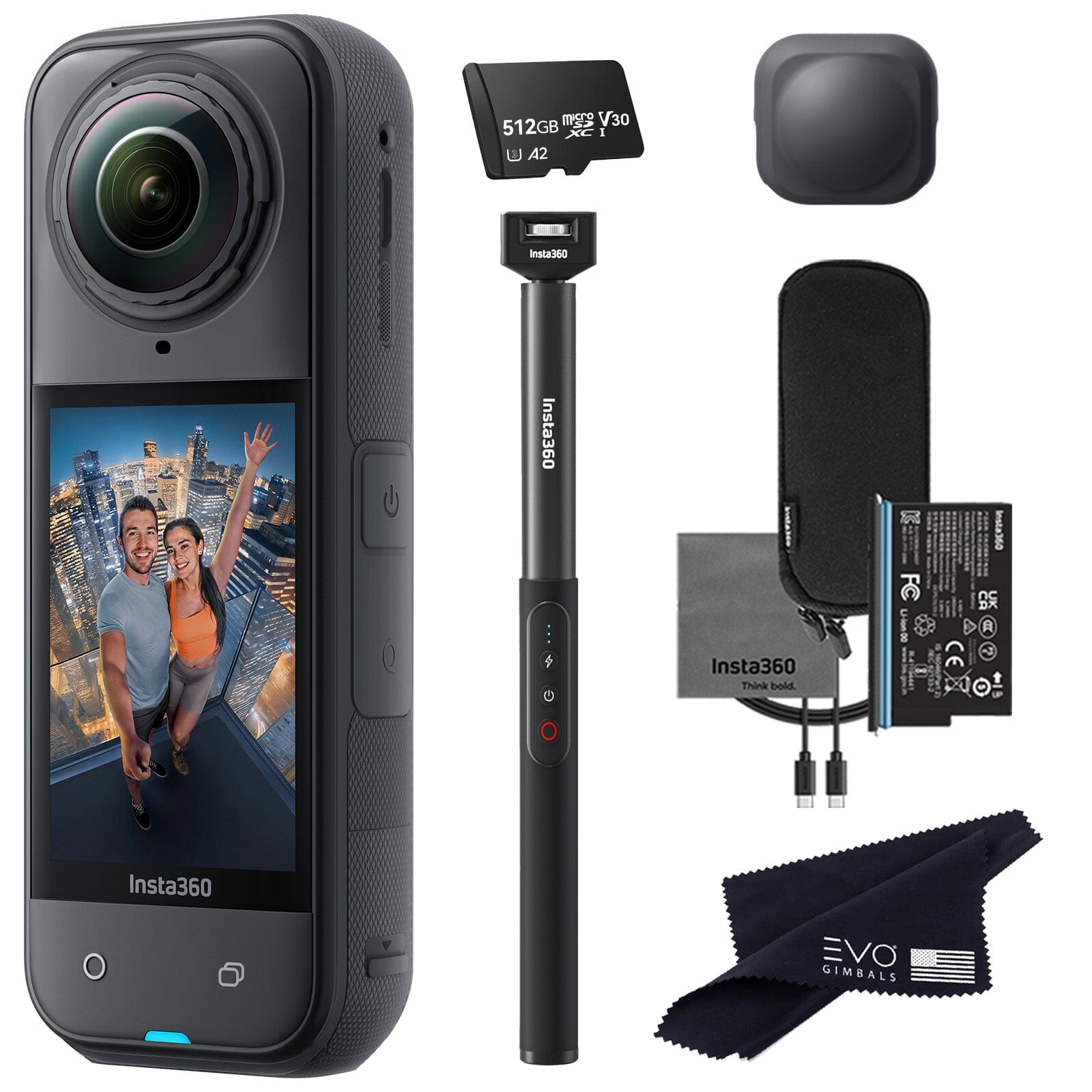 Insta360 X4 8K 360° Action Camera (Copy) 360 camera Insta360 512GB Power Selfie Stick Bundle