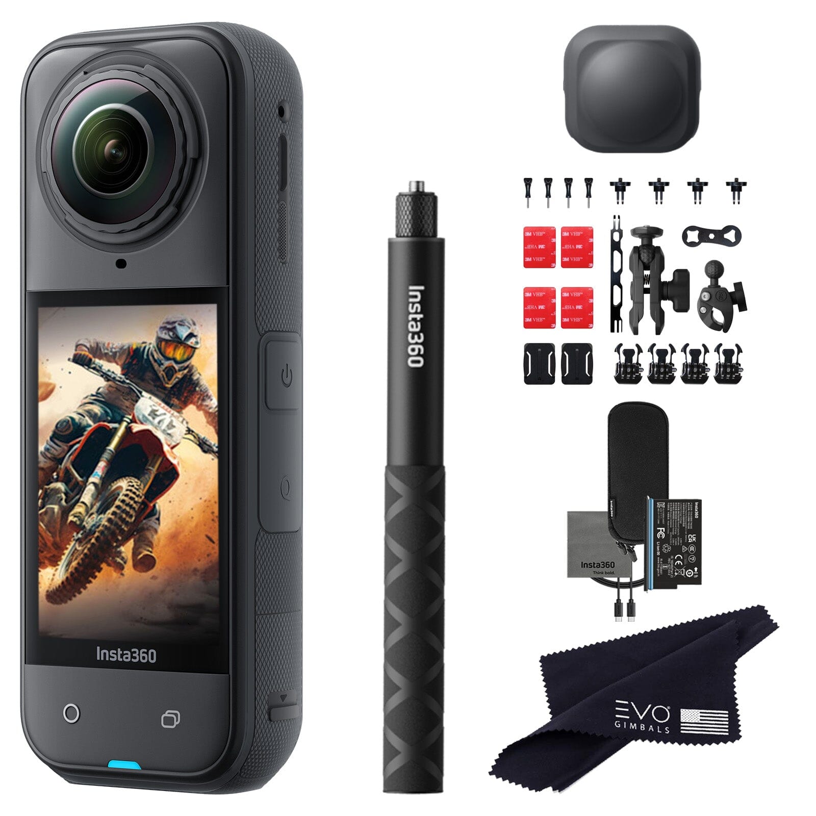 Insta360 X4 8K 360° Action Camera (Copy) 360 camera Insta360 No Card Motorcycle Bundle