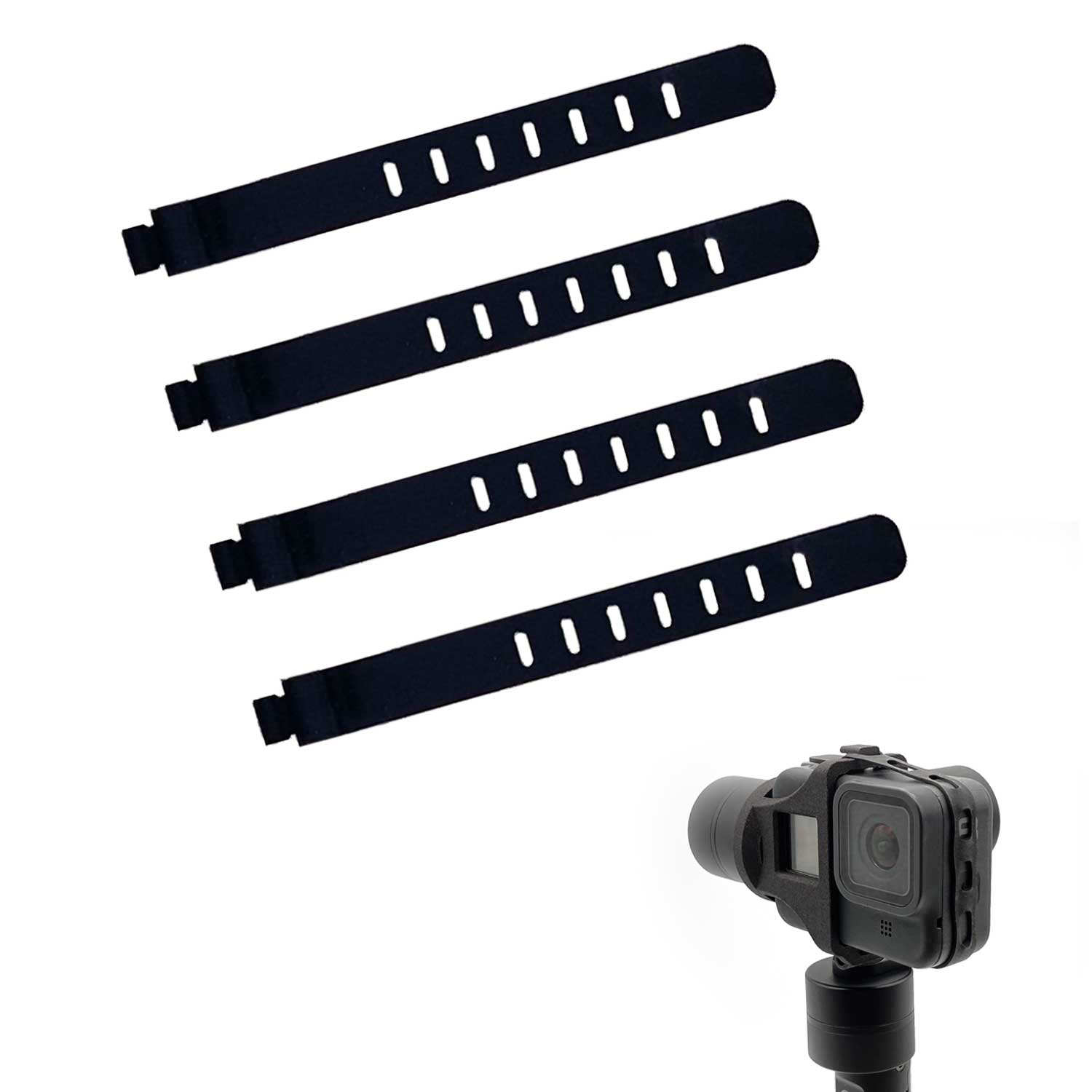 4 Pack Replacement Straps for HERO8 Mount Kit Parts EVO Gimbals