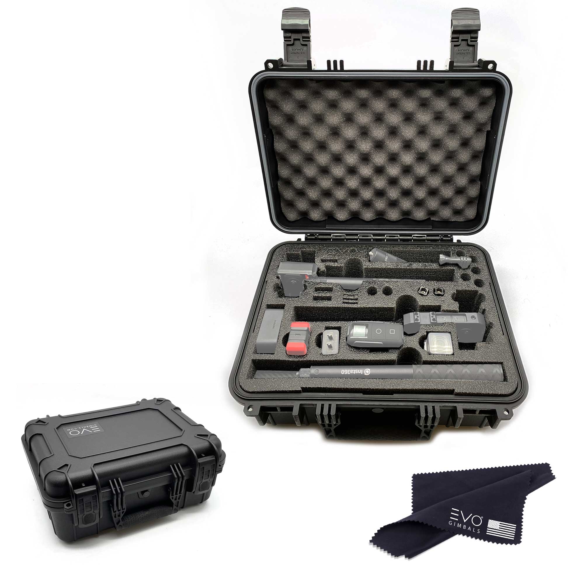 Duo Transport Case for Action Cameras, Gimbals and Smartphone Stabilizers Case EVO Gimbals