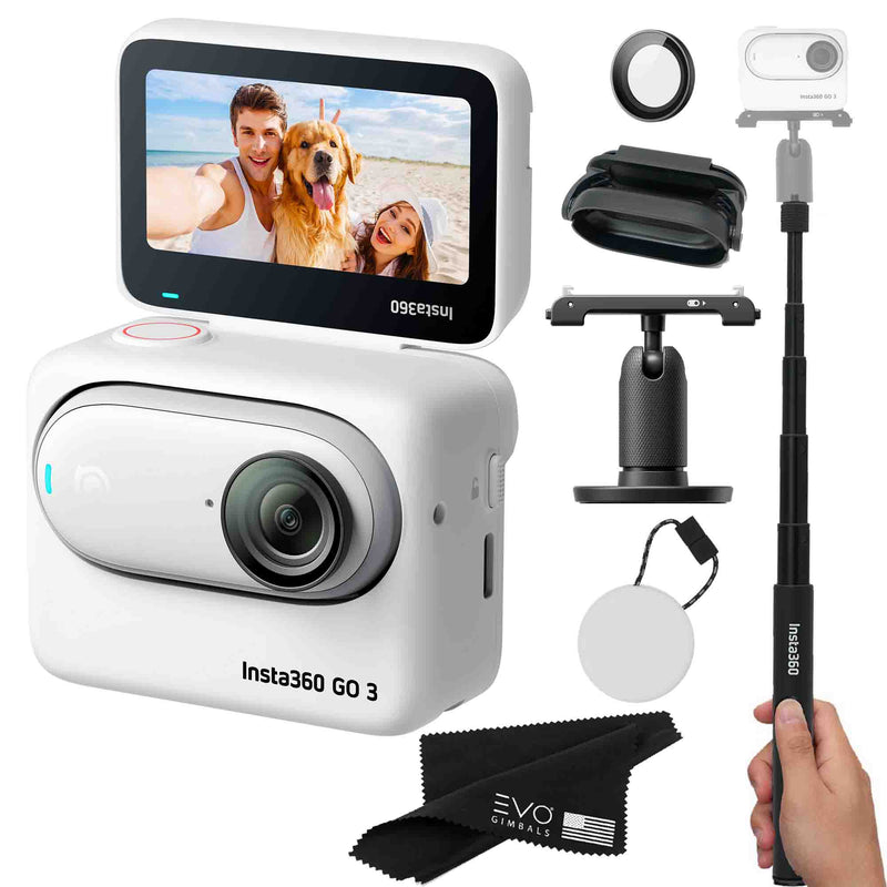 Insta360 GO 3 – Waterproof Tiny Mighty Action Camera Action Camera EVOGimbals.com CINSABKA-64GB-SELFIE 