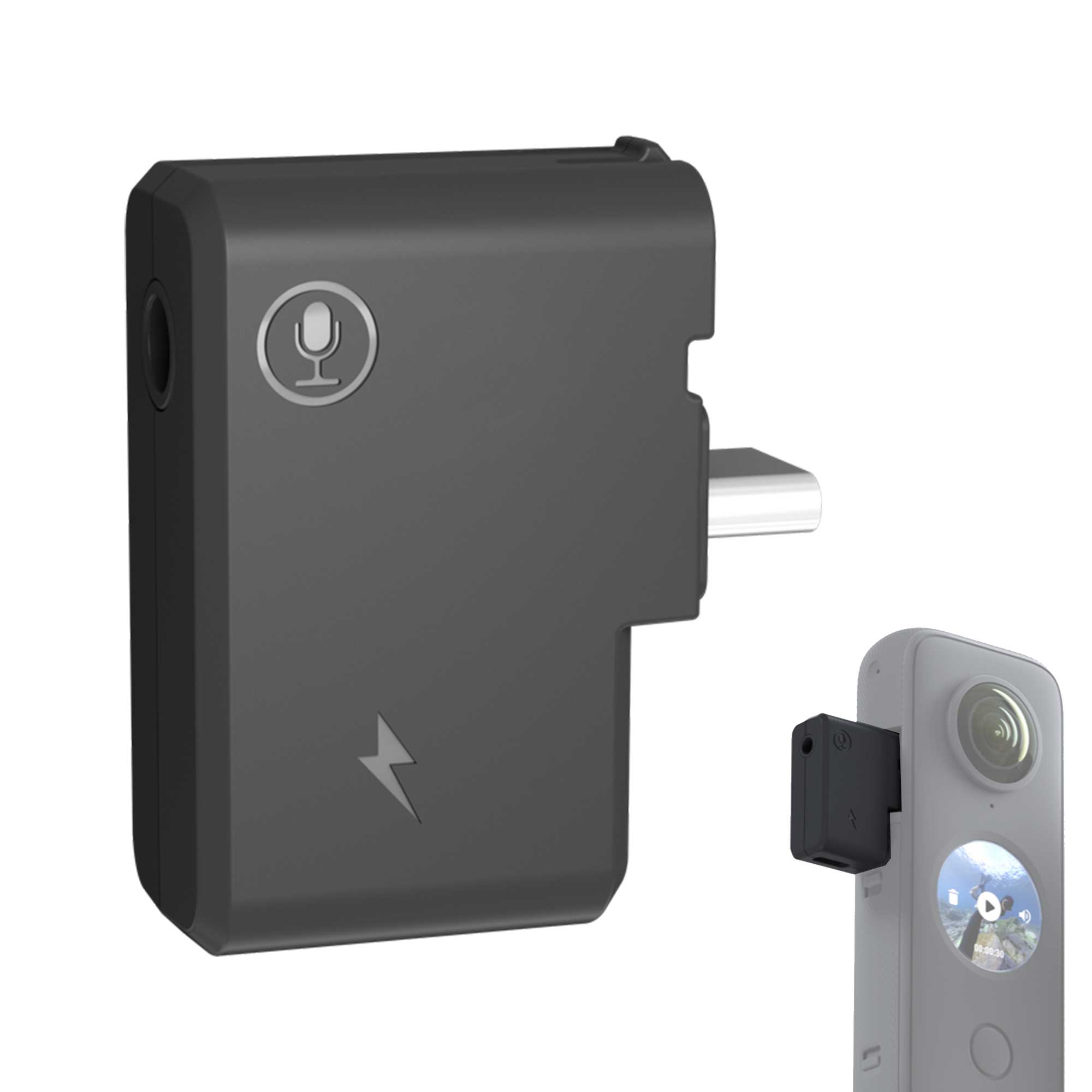 Insta360 ONE X2 Mic Adapter 3.5mm Microphone INSTA360