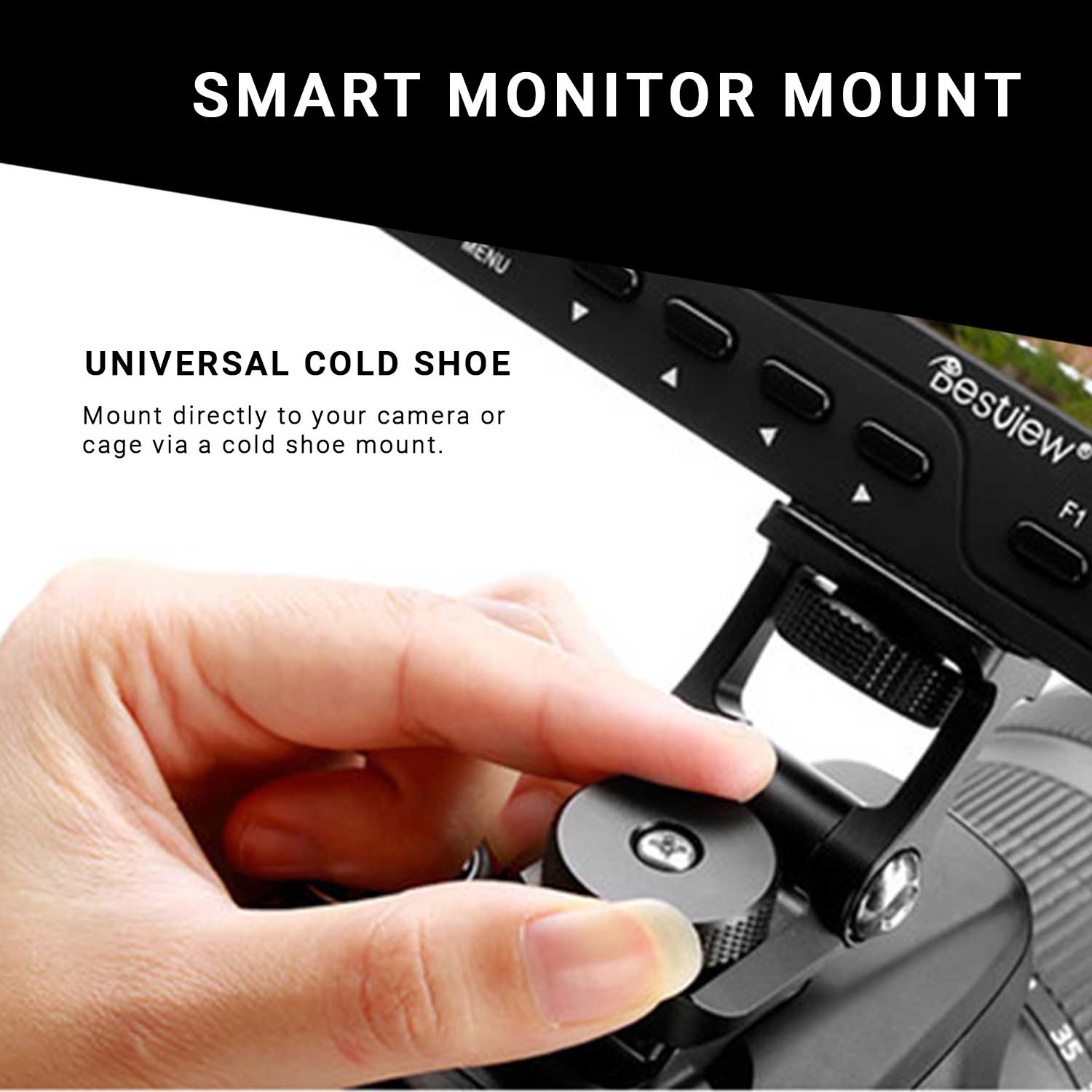 R007 Field Monitor Mount with 180 Tilt Mount Ulanzi