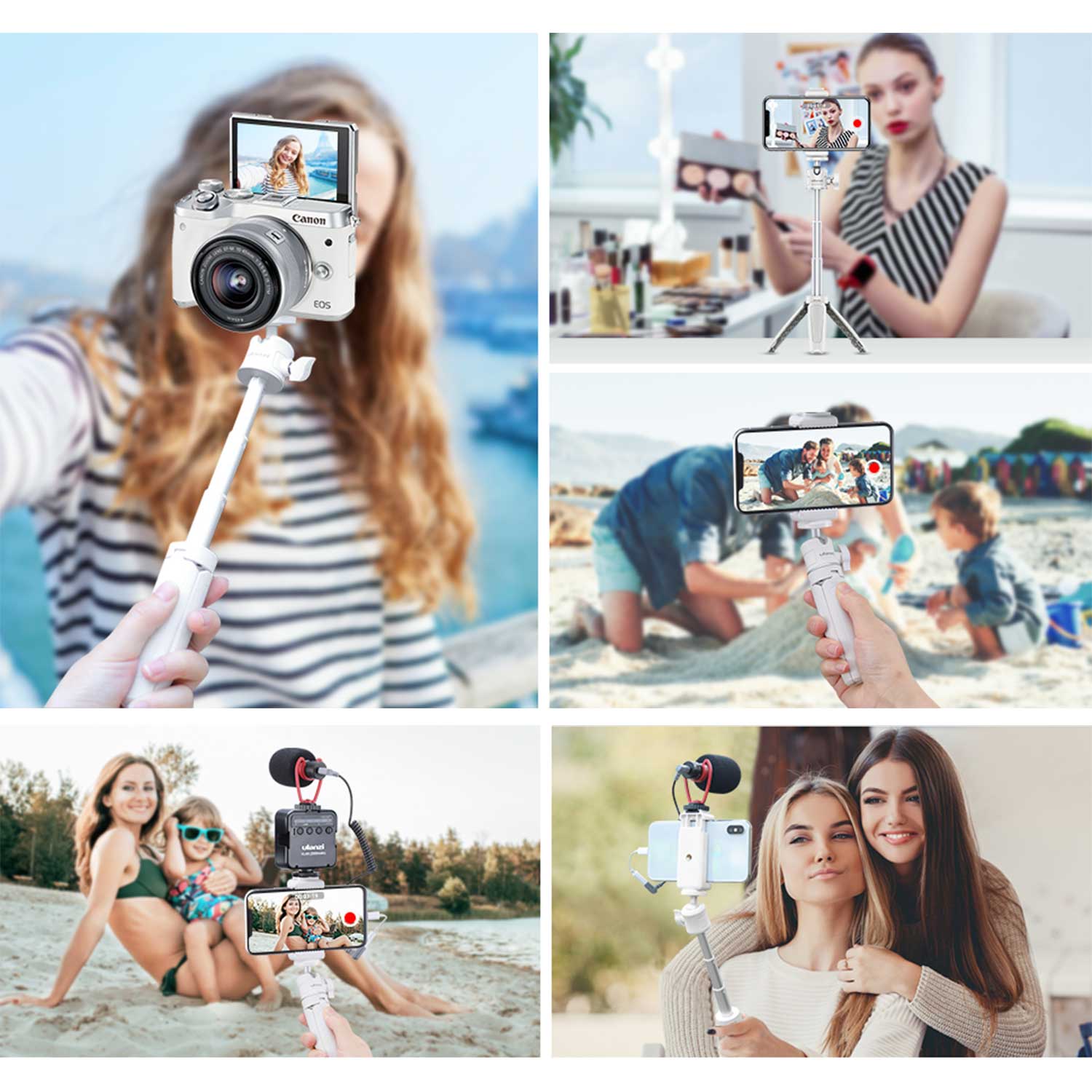 Ulanzi MT-08 Mini Desktop Tripod (White) Tripod Ulanzi