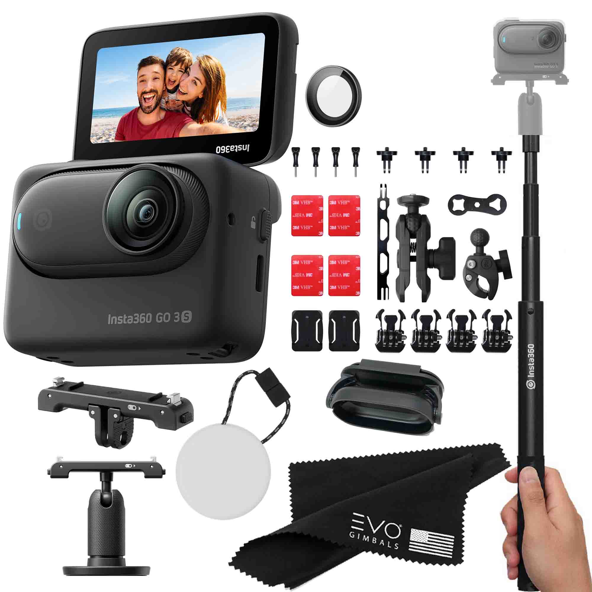 Insta360 GO 3S – Waterproof Tiny Mighty Action Camera with 4K 3840x216