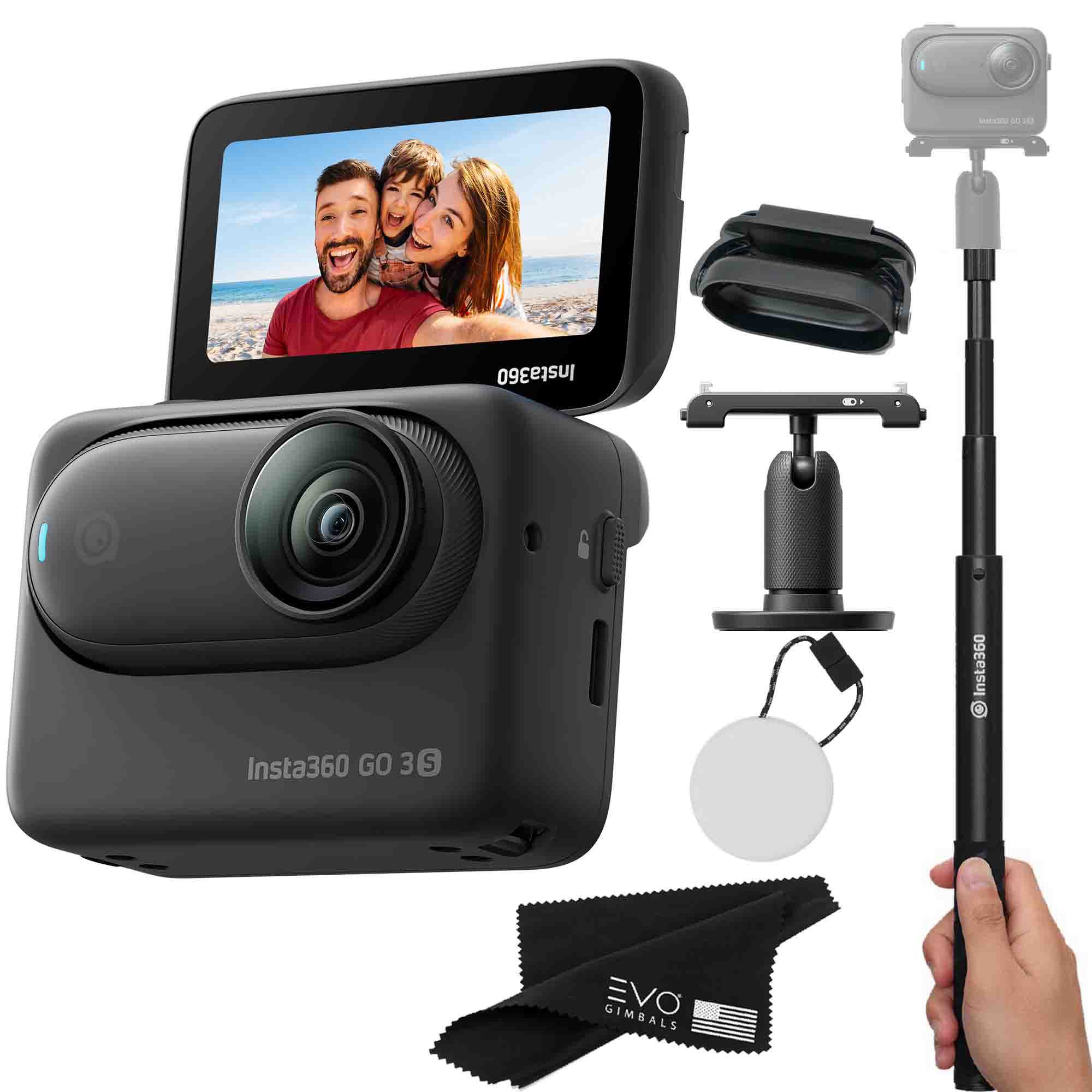 Insta360 GO 3S – Waterproof Tiny Mighty Action Camera with 4K 3840x216