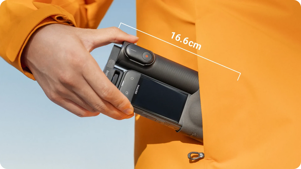 Insta360 Foldable 2-in-1 Selfie Stick Remote Kit (1/4" Mount) for insta360 X5/X4 EVOGimbals.com 