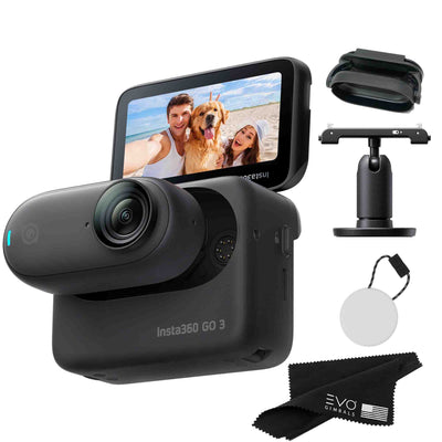 Insta360 GO 3 – Waterproof Tiny Mighty Action Camera Action Camera EVOGimbals.com CINSABKA-128GB-BLK 