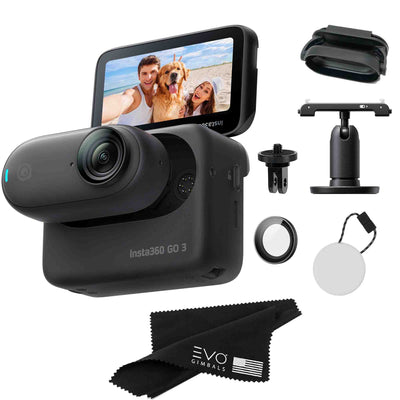 Insta360 GO 3 – Waterproof Tiny Mighty Action Camera Action Camera EVOGimbals.com CINSABKA-128GB-BLK-EVO-50675 