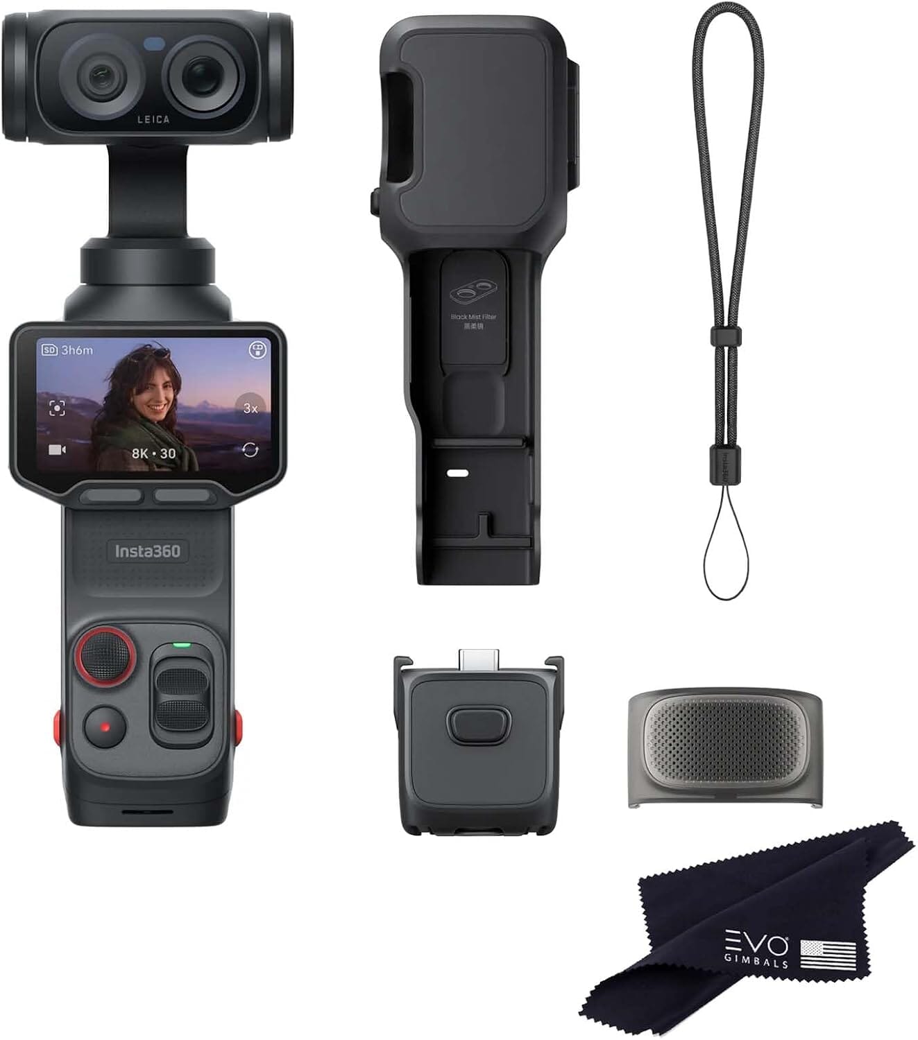 Insta360 Luna Cosmic Black Ultra Bundle EVOGimbals.com 
