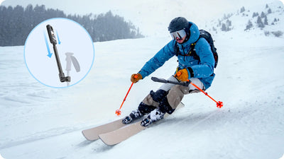Insta360 Ski Pole Mount for action cameras EVOGimbals.com 