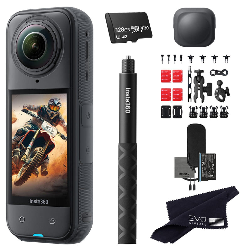 Insta360 X4 8K 360° Action Camera (Copy) 360 camera Insta360 128GB Motorcycle Bundle 