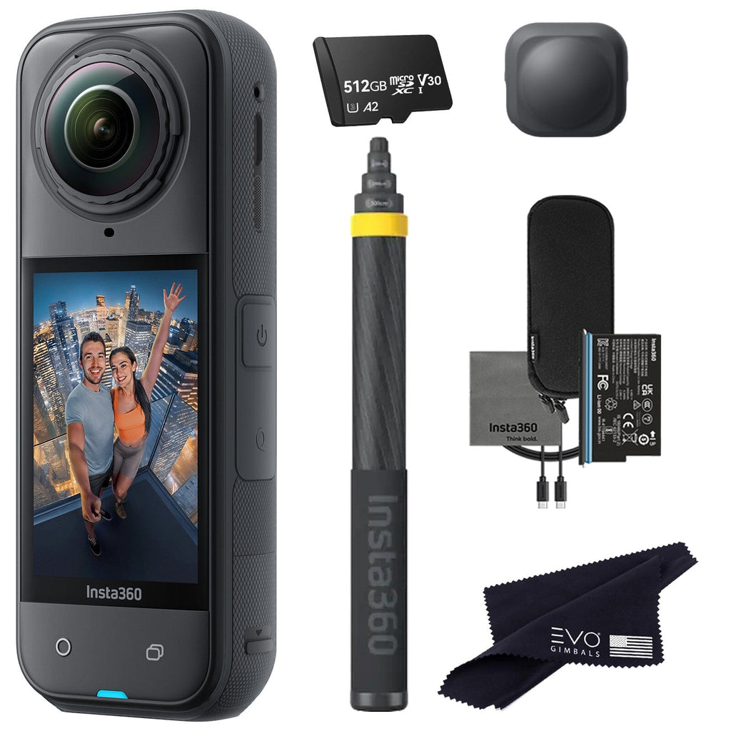 Insta360 X4 8K 360° Action Camera (Copy) 360 camera Insta360 512GB 3m Extended Selfie Stick Bundle 