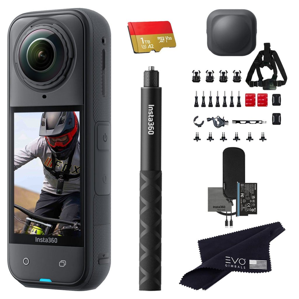 Insta360 X5 8K 360° Action Camera 360 camera Insta360 1TB Bike Bundle 