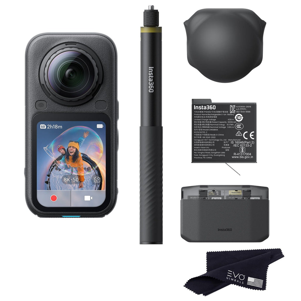Insta360 X6 Essentials Bundle EVOGimbals.com No Card 