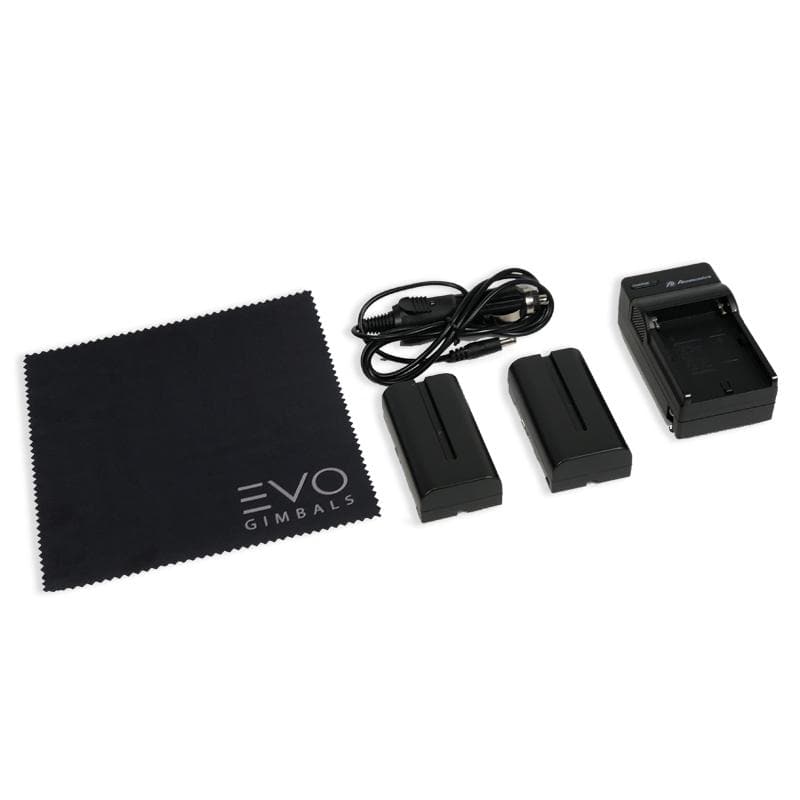 EVO M1 NP-550 Battery Set with Charger Batteries EVO Gimbals 