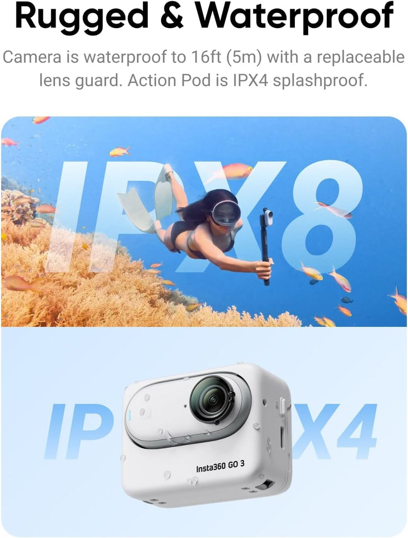 Insta360 GO 3 – Waterproof Tiny Mighty Action Camera Action Camera EVOGimbals.com 
