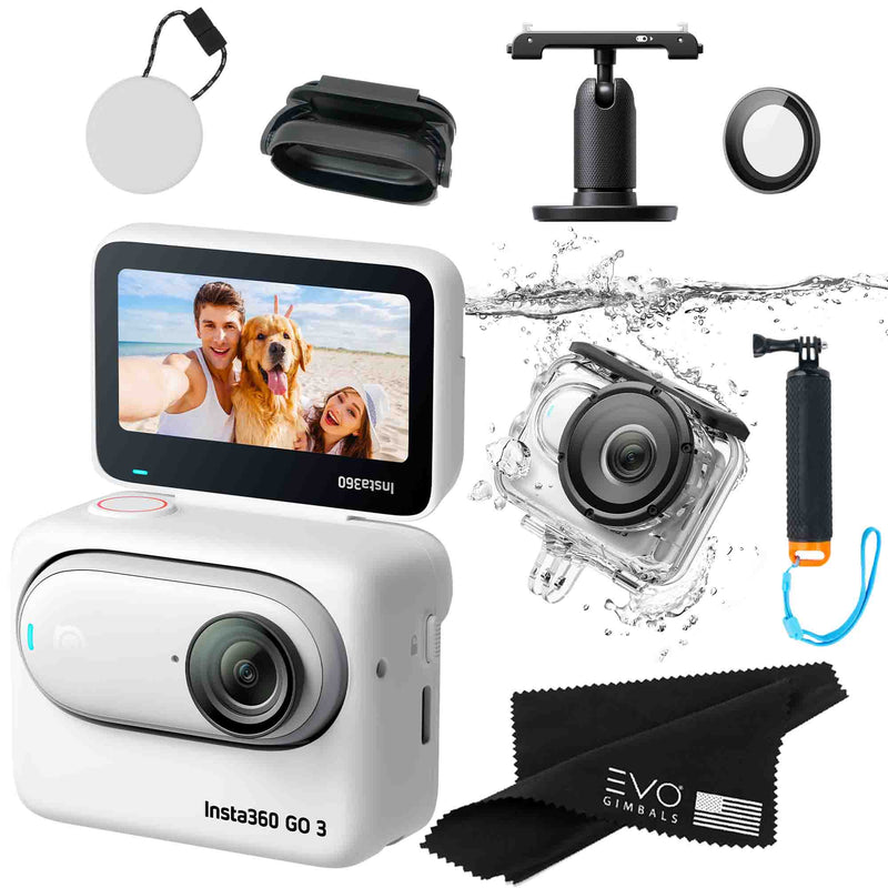 Insta360 GO 3 – Waterproof Tiny Mighty Action Camera Action Camera EVOGimbals.com GO 3-64GB-Dive-Grip 