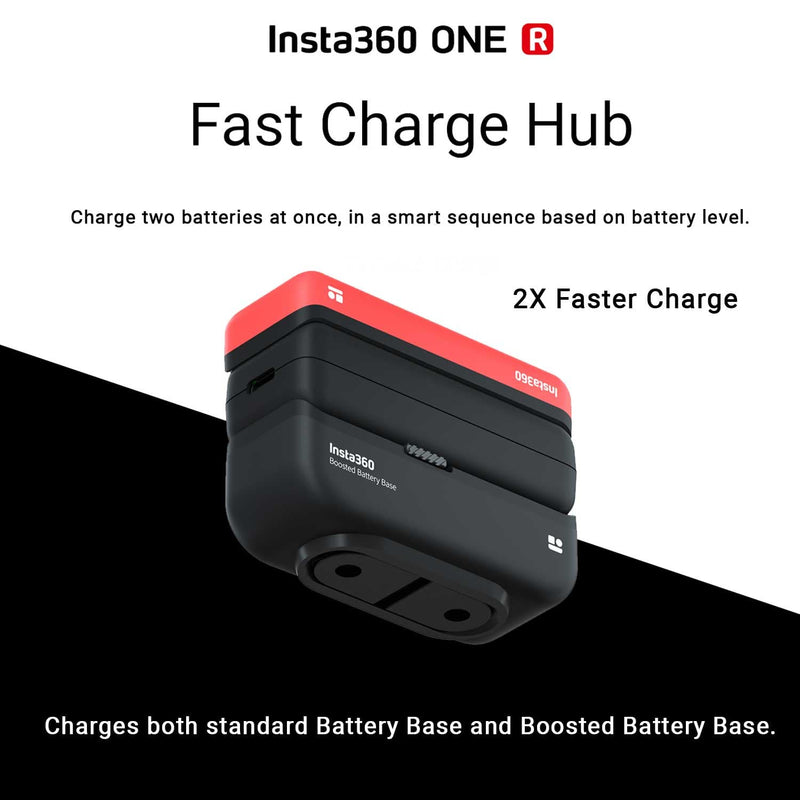 Insta360 ONE R Fast Charge Hub - Dual Battery Base Charger Batteries Insta360 