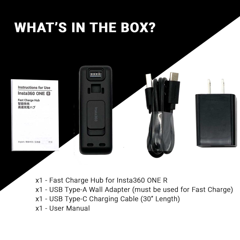 Insta360 ONE R Fast Charge Hub (open box) Batteries Insta360 