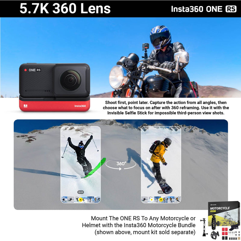Insta360 ONE RS Twin Edition Action Camera