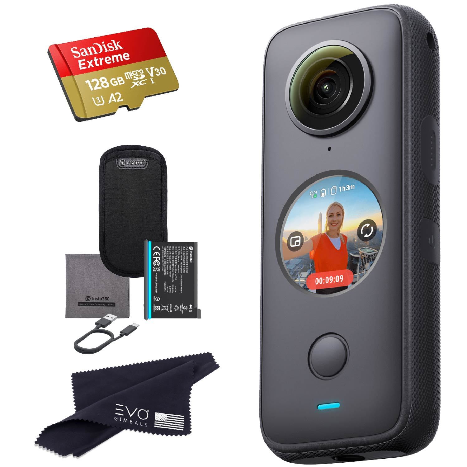 新品未開封 Insta360 One X2 Insta360 ONE X2 360 Camera 5.7K 360 Video, 18MP 360 Photos