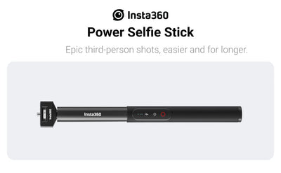 Insta360 - Power Selfie Stick, for X3 and ONE X2 EVOGimbals.com 