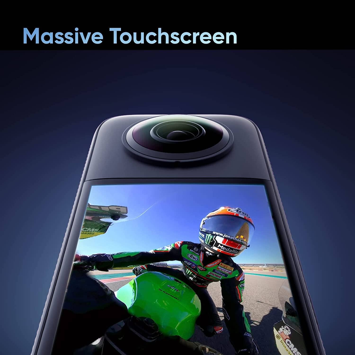 Insta360 X3 camera bundle with Invisible selfie stick, Lens Cap & SD c