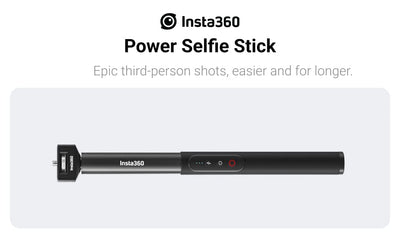 Insta360 X3 camera bundle with Power Invisible selfie stick, Lens guard & SD card EVOGimbals.com 