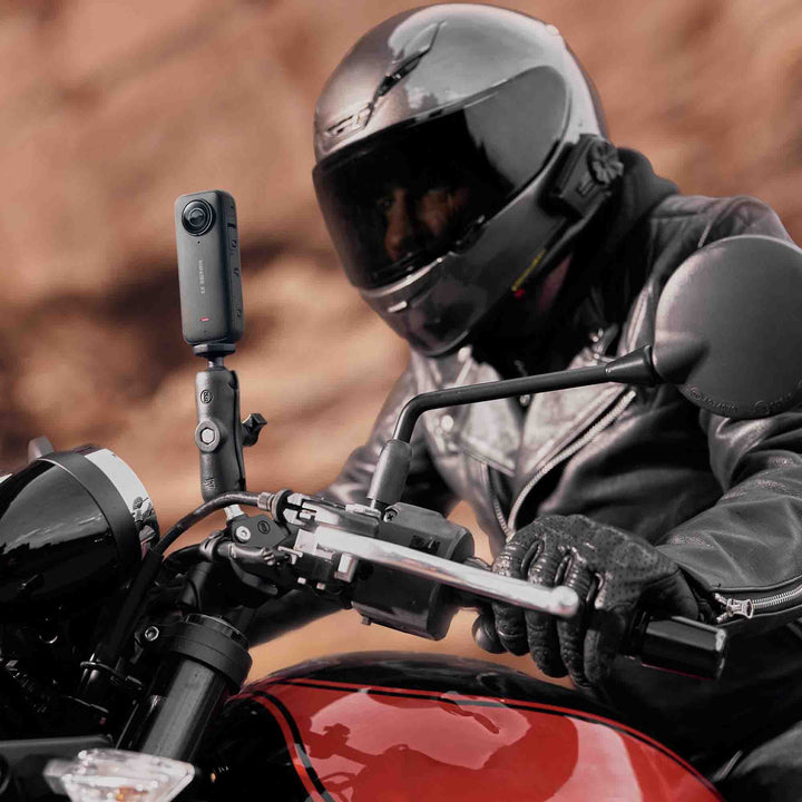Insta360 X3 camera with Motorcycle bundle, Invisible selfie stick, Len
