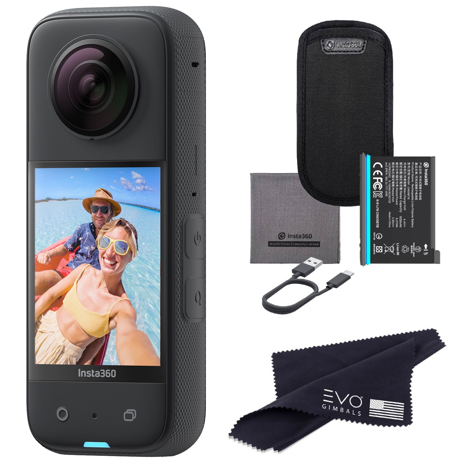 Insta 360 x3 pack moto - Photo, audio & vidéo Insta 360 x3 pack moto - Photo, audio & vidéo