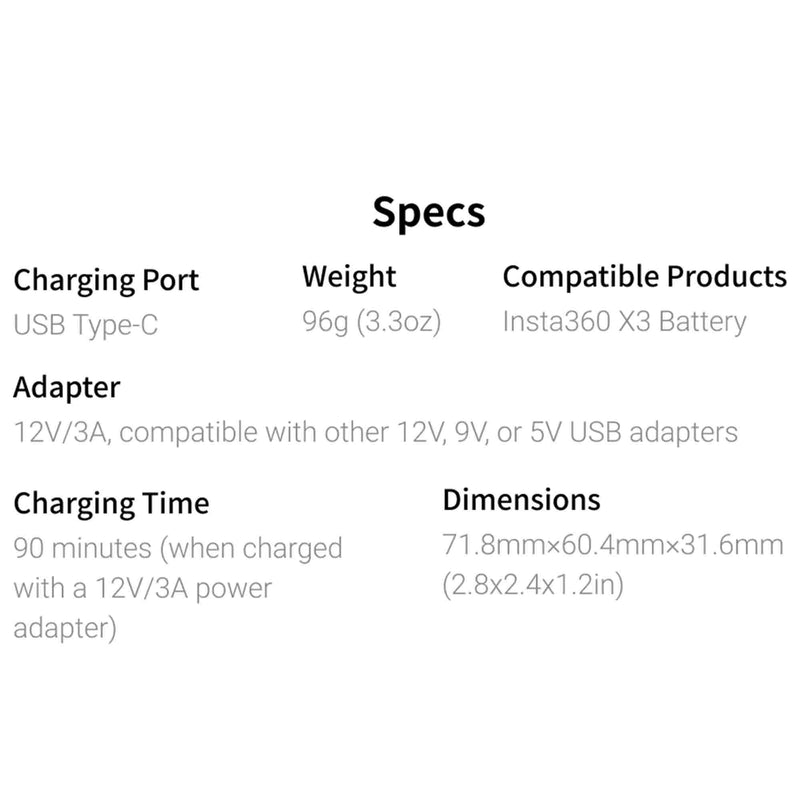 Insta360 X3 Fast Charge Hub EVOGimbals.com 