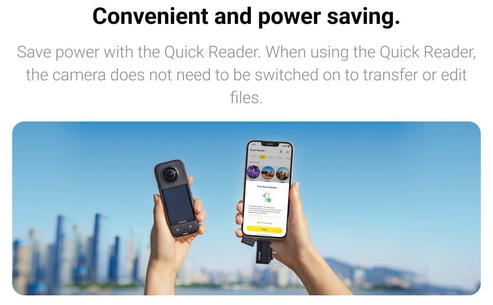 Lector Quick reader Insta360 - Para cámara X3