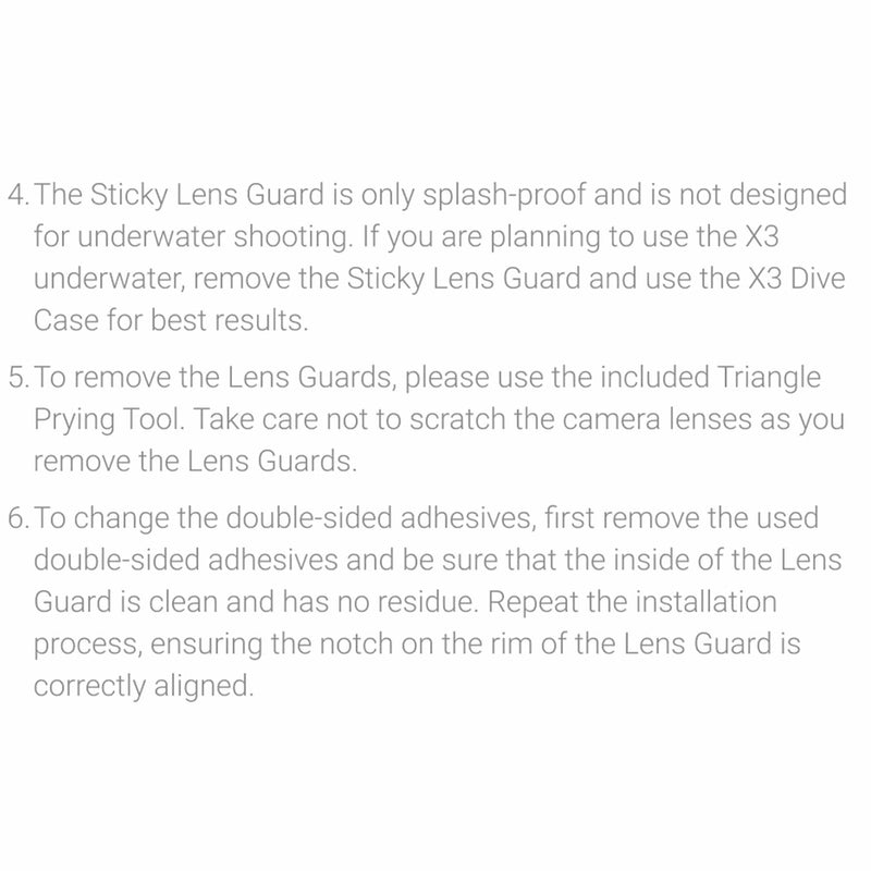Insta360 X3 Sticky Lens Guards Camera Lenses Insta360 