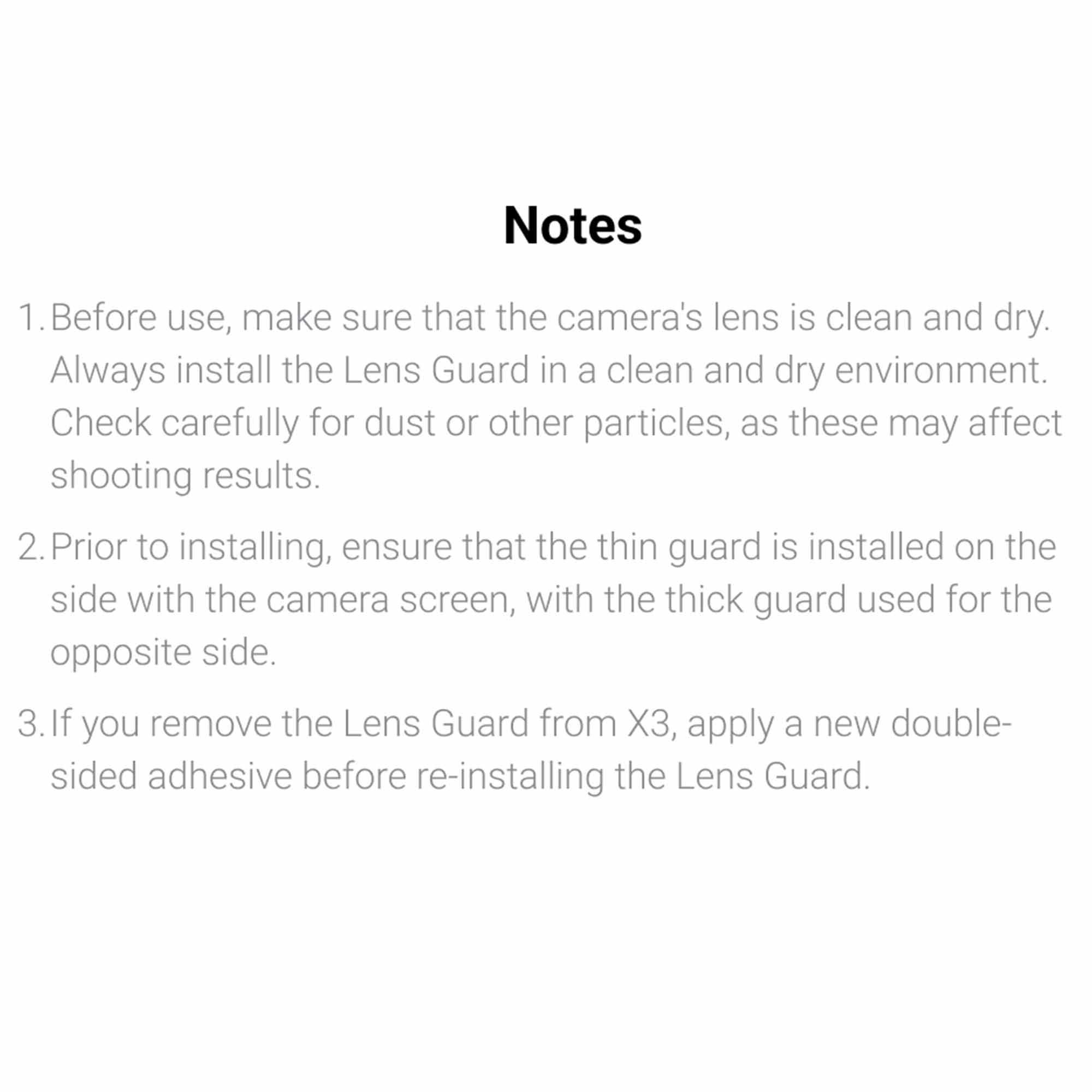 Insta360 X3 Sticky Lens Guards Camera Lenses Insta360 