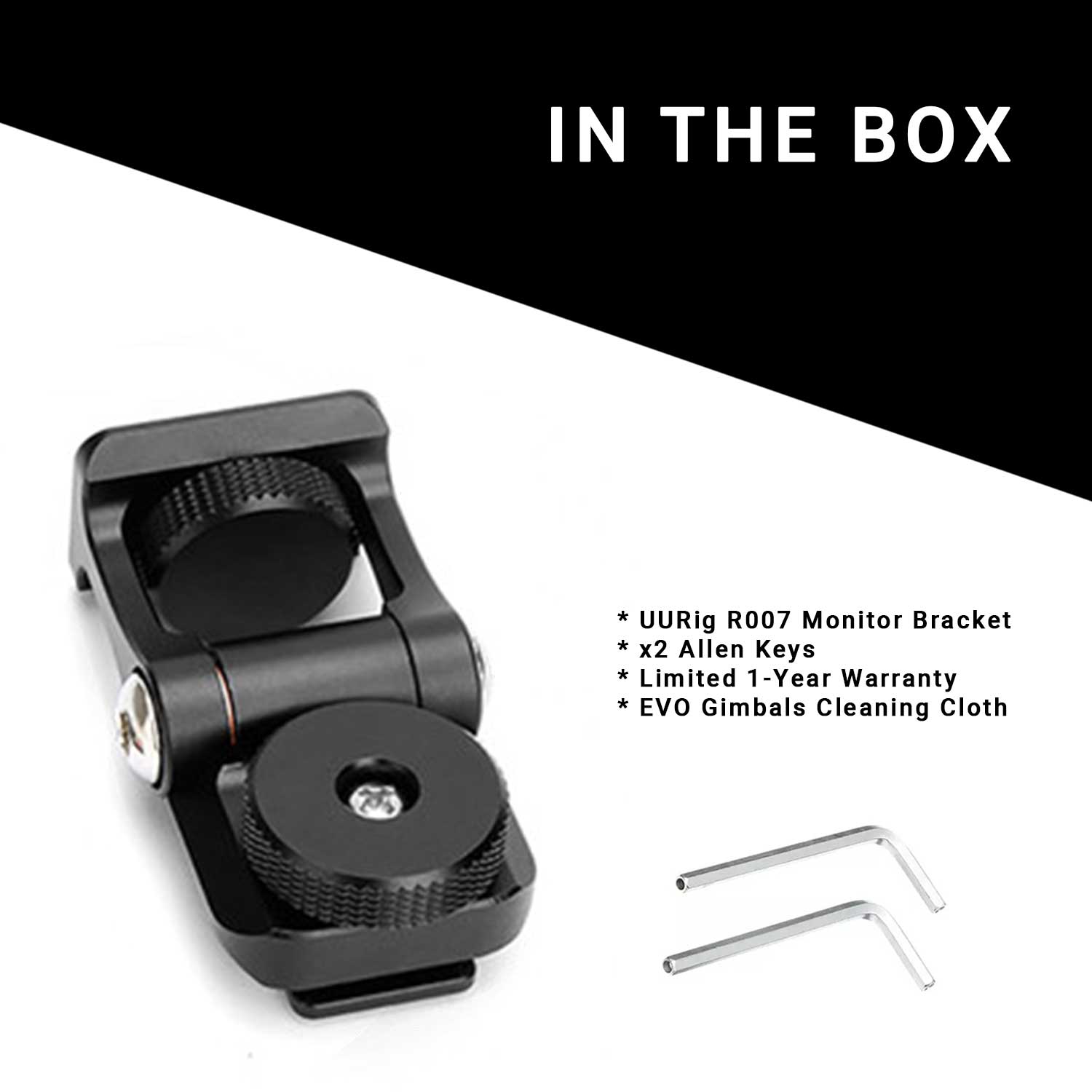 R007 Cold Shoe Camera Monitor Mount with 180 Tilt