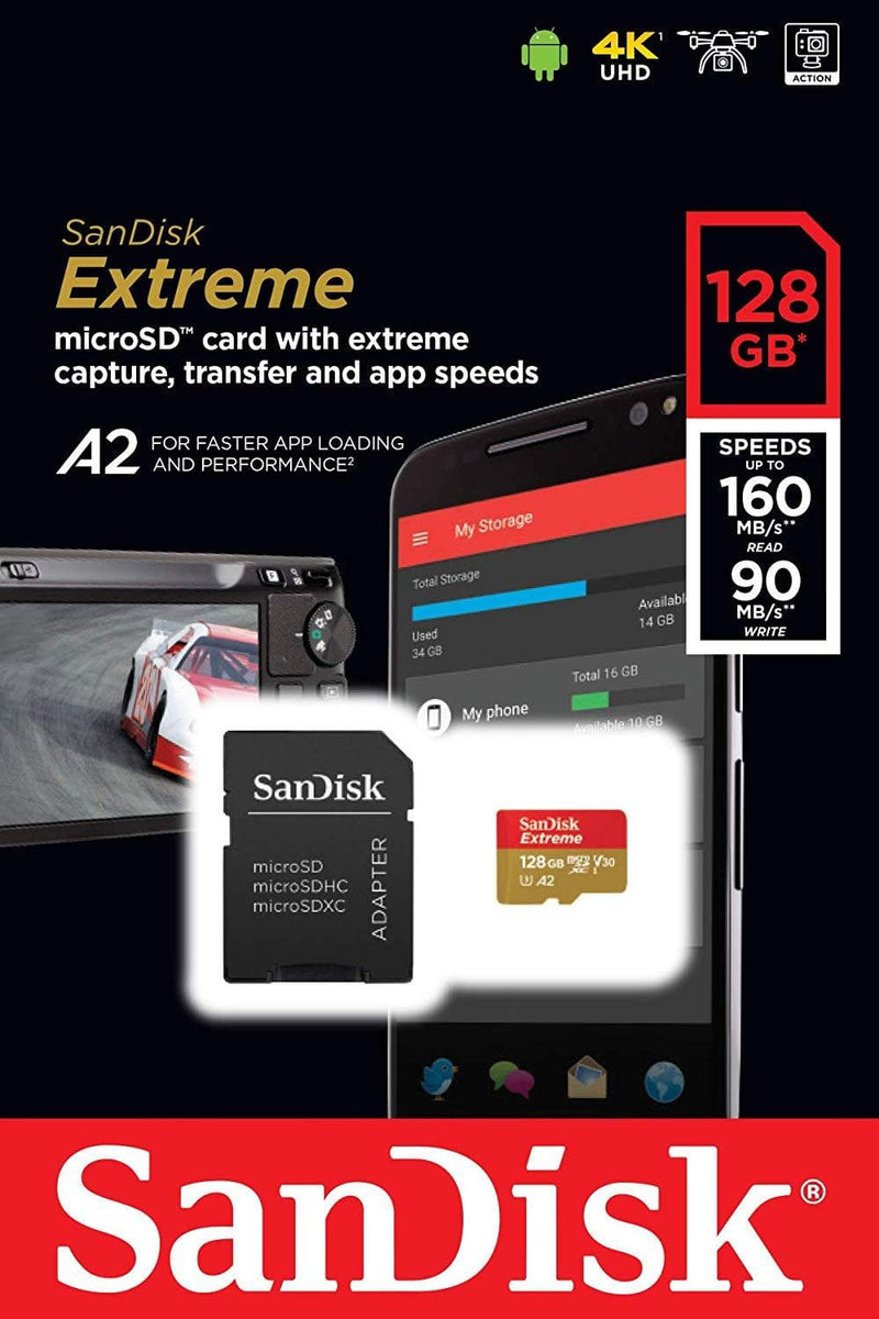 sandisk-128GB-extreme-microSDXC-V30-memory-card-with-adapter-packaging-frontside