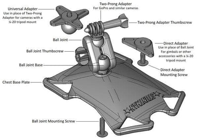 Stuntman Chest Harness for GoPro mounting kit detail