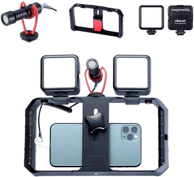 ULANZI Smartphone Video Kit with Dual LED Video Lights & Microphone Mobile Video Ulanzi 