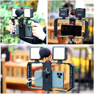 ULANZI Smartphone Video Kit with Dual LED Video Lights & Microphone Mobile Video Ulanzi 